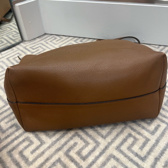 Prada Vitello Phenix Grain Leather Tan Large Shopping Tote Bag in Cannella Brown - Picture 8 of 9